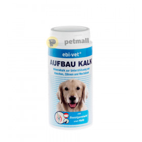 Ebi-Vet Aufbau Кalk - хранителна добавка за кучета с калции и бирена мая за здрави зъби, кости, кожа и козина